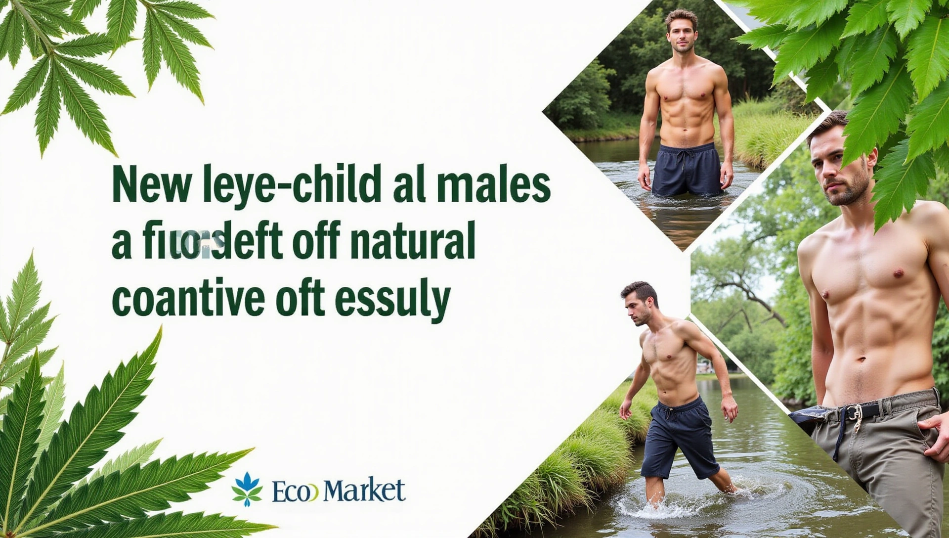 Fondo de elementos naturales y hombres activos